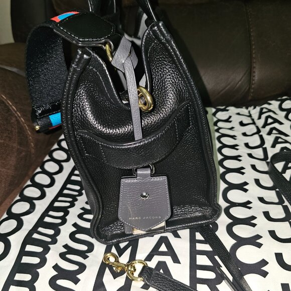 MARC JACOBS THE TOTE BAG BLACK LEATHER - Picture 6 of 8